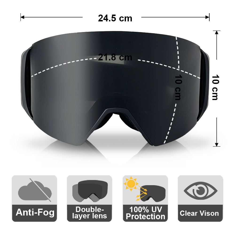 Snow Goggle Uv - Профессиональные лыжные очки для мужчин и