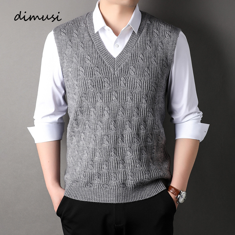 Winter Clothing Men Style - DIMUSI/осенне-зимние мужские куртки без рукавов, мужской