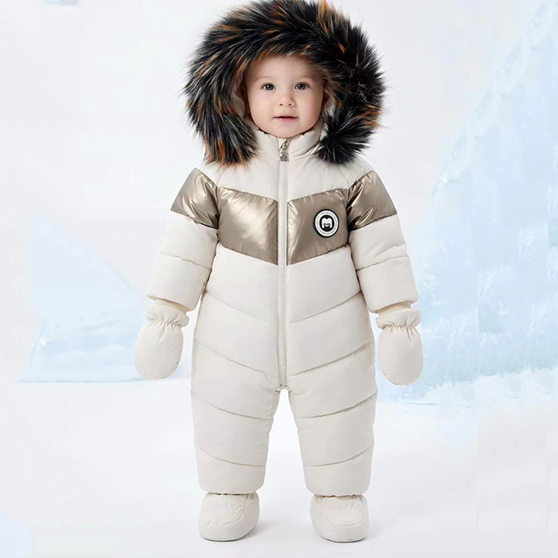 Winter Clothing For Babies - Зимний комбинезон для новорожденных с перчатками,