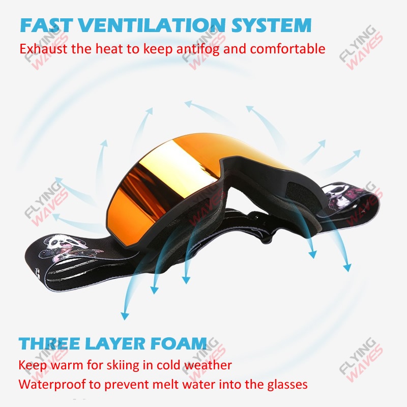 Полные лыжные очки для взрослы – обзор и цена Snow Goggle Uv