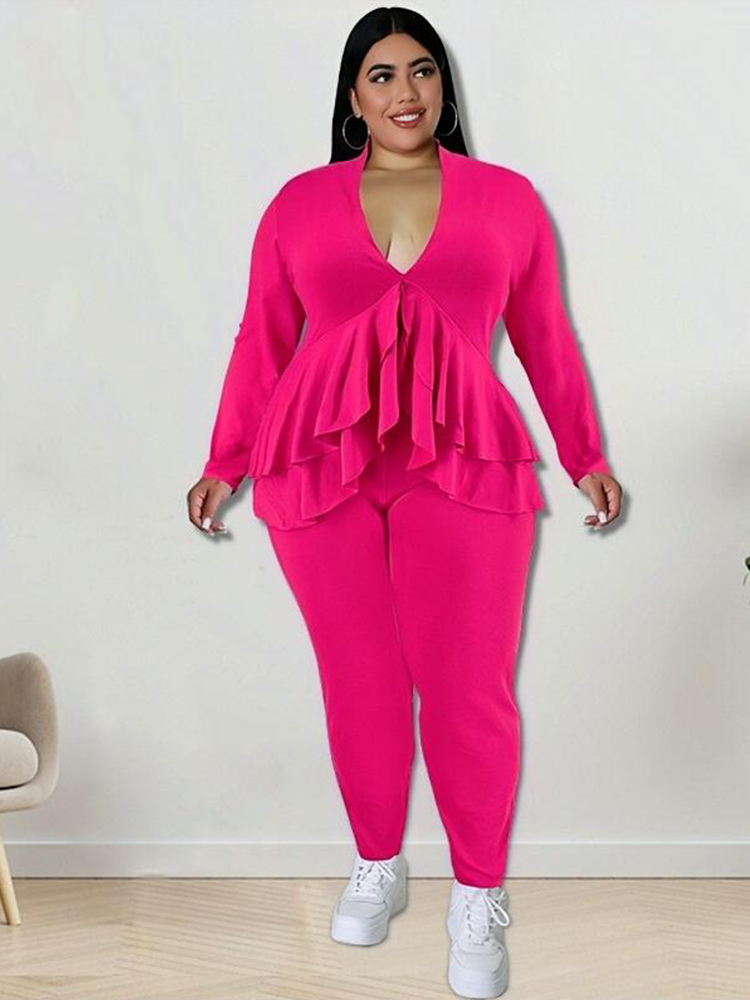 Женский костюм-двойка с брюкам – обзор и цена Winter Clothing Plus Size
