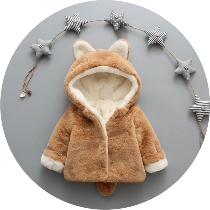 Милая плюшевая Детская куртка  – обзор и цена Winter Clothing For Babies